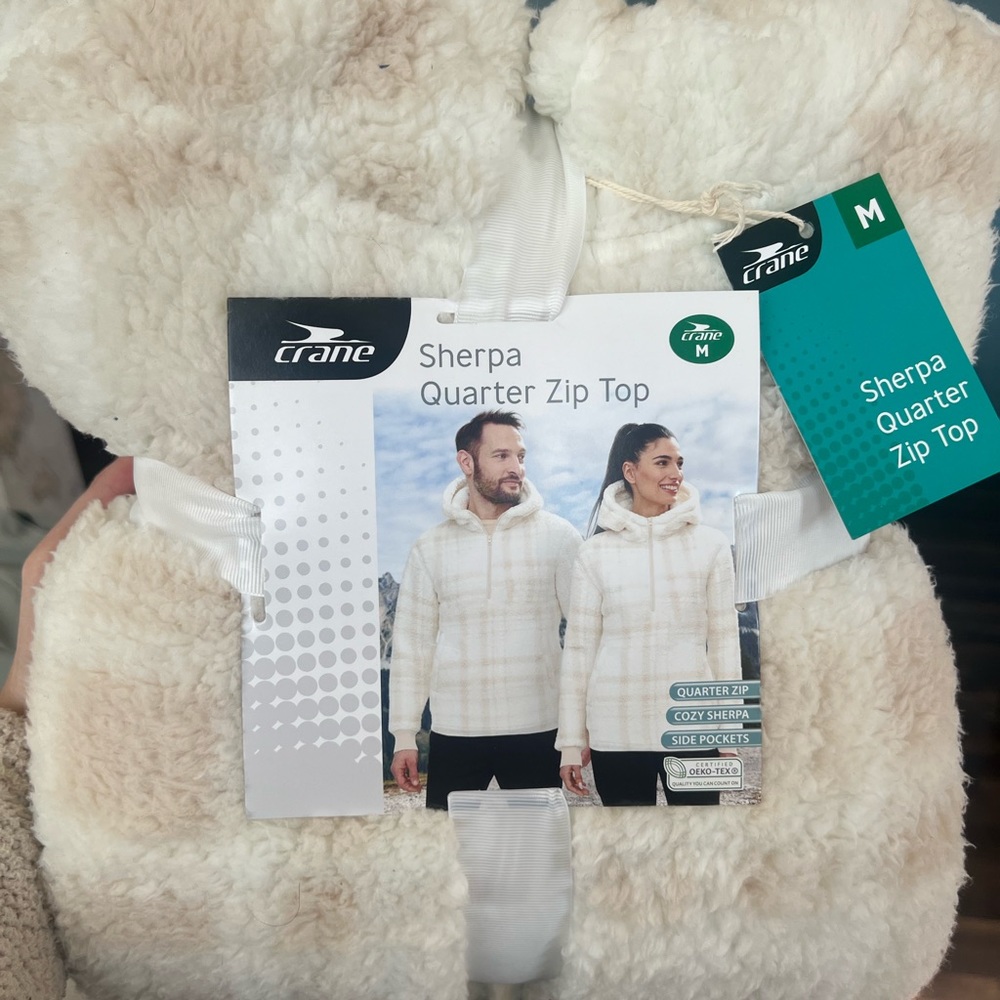 Crane Sherpa Quarter Zip Top